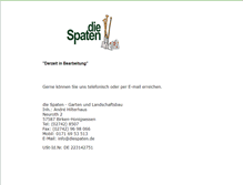 Tablet Screenshot of diespaten.de